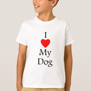 Jag älskar min hund t shirt