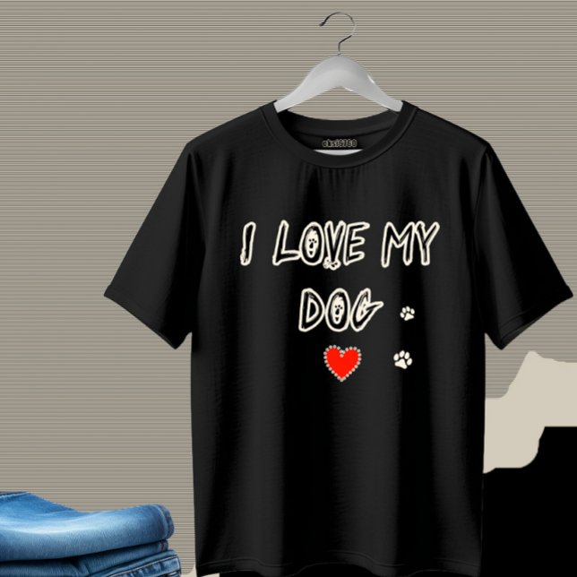 Jag älskar min hund t shirt (Skapare uppladdad)