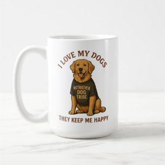 Jag älskar min hundmamma-gåva kaffemugg