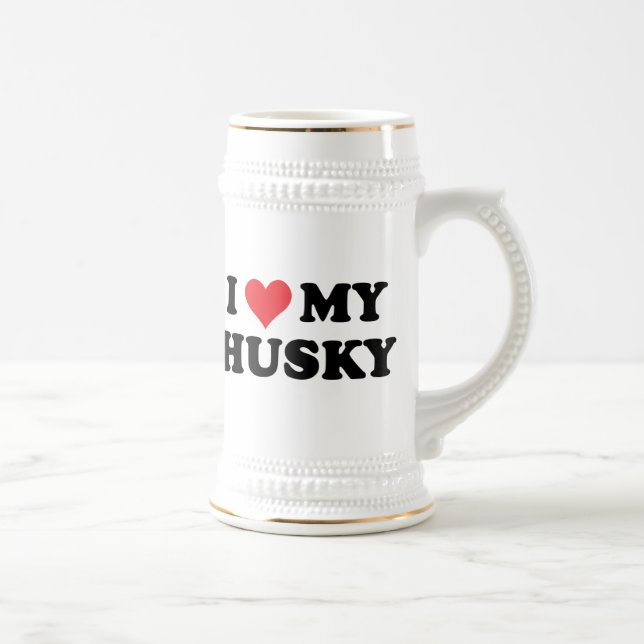 Jag älskar min Husky Sejdel (Höger)