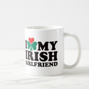 Jag älskar min irländska flickvän kaffemugg