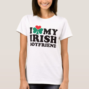 Jag älskar min irländska pojkvän tee shirt
