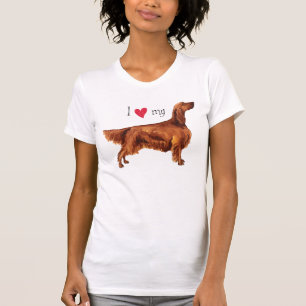 Jag älskar min irländska Setter T-shirt