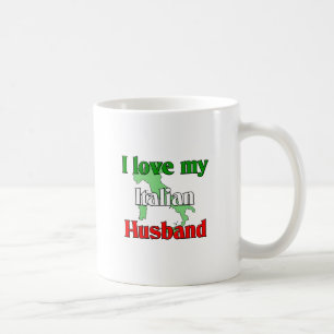 Jag älskar min italienska make kaffemugg
