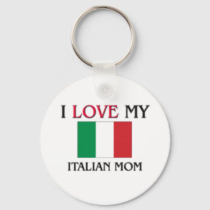 Jag älskar min italienska mamma nyckelring