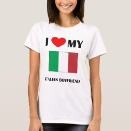 Jag älskar min italienska pojkvänbaby - docka t-shirt