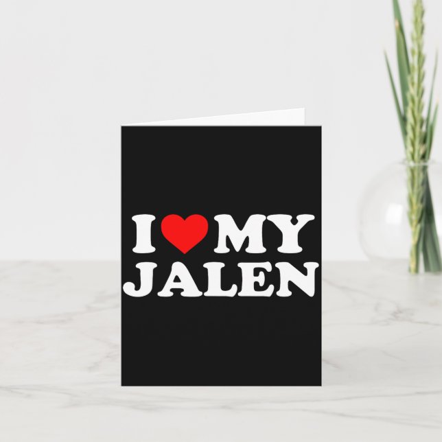 Jag älskar min Jalen  Kort (Framsida)