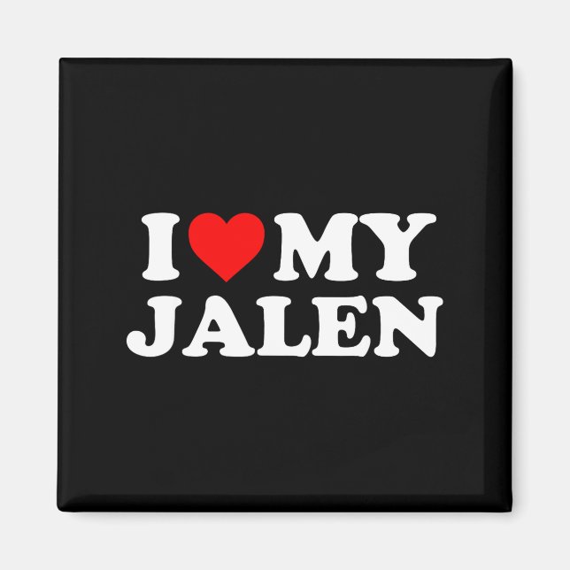 Jag älskar min Jalen  Magnet (Framsidan)