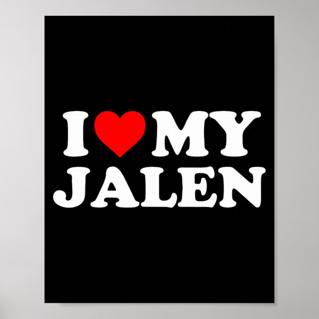 Jag älskar min Jalen Poster (Framsidan)