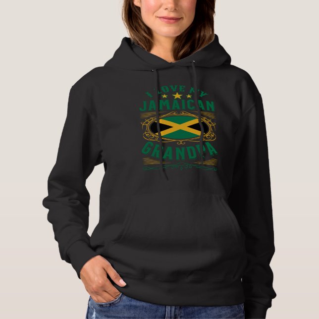 Jag älskar min jamaicanske farfar t shirt (Framsida)