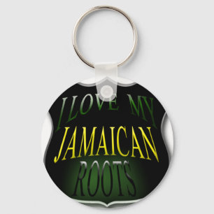 Jag älskar min jamaikan rotar Keychain Nyckelring