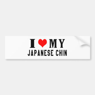 Jag älskar min japanska haka bildekal