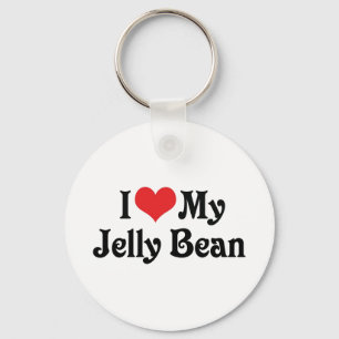 Jag älskar min Jelly Bean Nyckelring