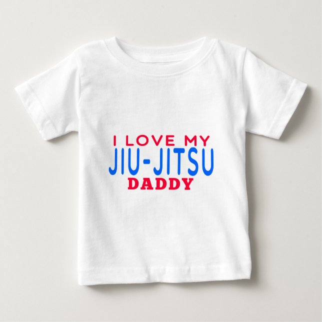 Jag älskar min Jiu-Jitsu pappa Tee Shirt (Framsida)