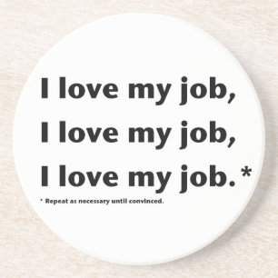 Jag älskar min Job* kustfartyg Underlägg Sandsten