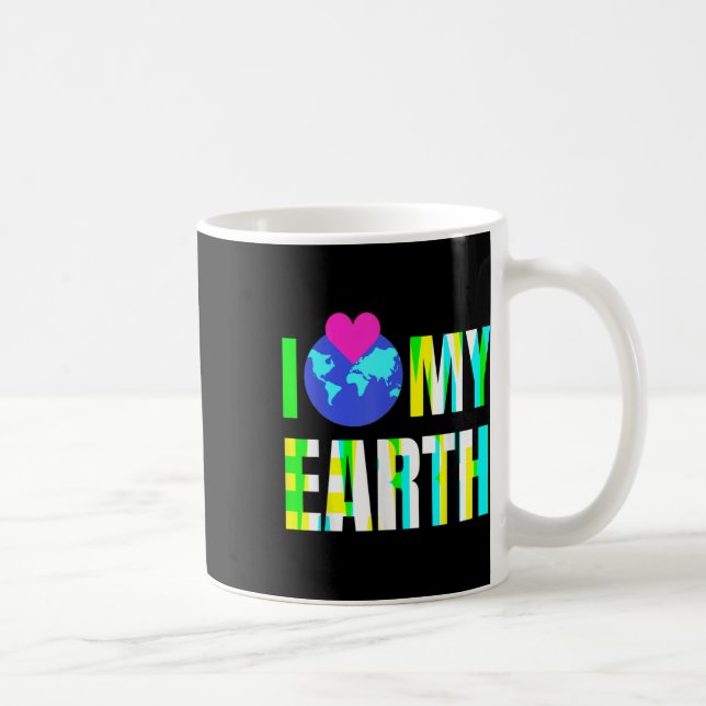 Jag älskar min jord - miljöskydd  kaffemugg (Höger)