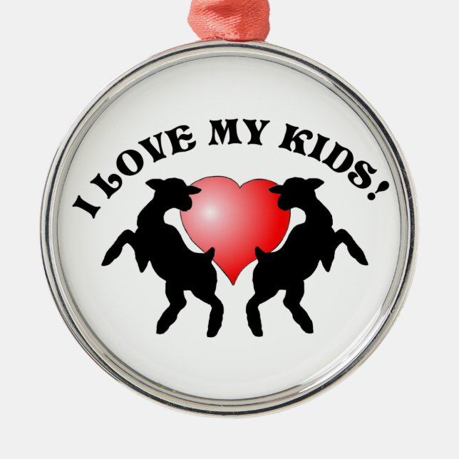 JAG ÄLSKAR MIN JULPRYDNAD FÖR UNGAR (GET) JULGRANSPRYDNAD METALL (Framsidan)