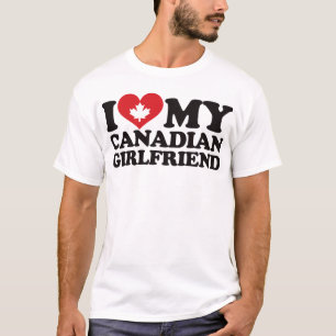Jag älskar min kanadensiska flickvän t-shirt