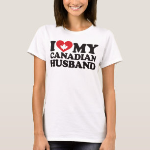 Jag älskar min kanadensiska make t shirt
