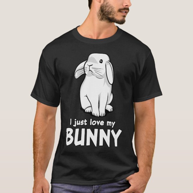 Jag älskar min kanin t shirt (Framsida)