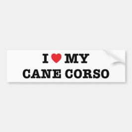 Jag älskar min Käpp Corso Bumper Sticker Bildekal