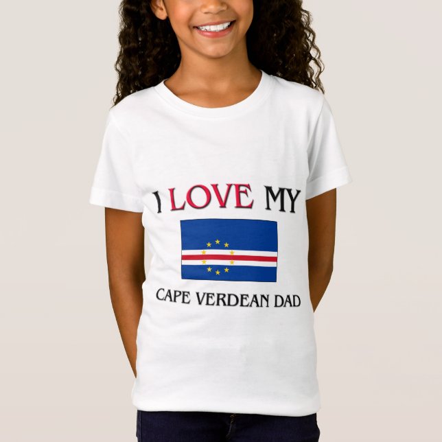 Jag älskar min kapverdiska pappa tee shirt (Framsida)