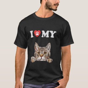 Jag älskar min katt brasiliansk korthår kattunge r t shirt