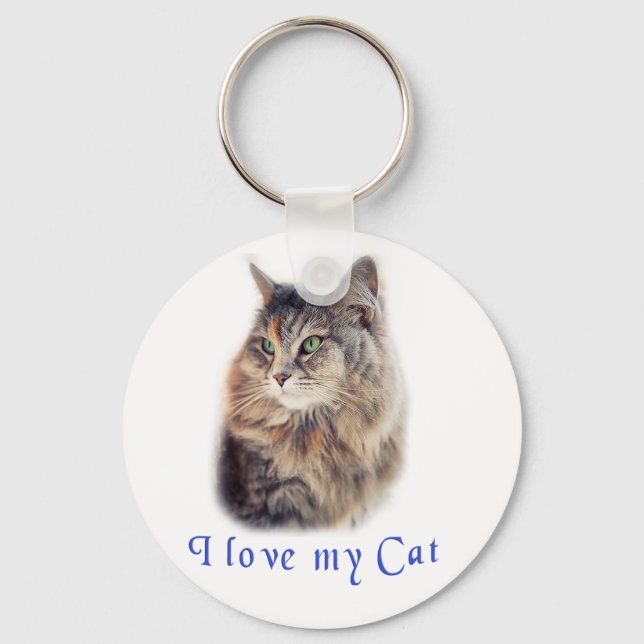 Jag älskar min katt nyckelring (Framsida)