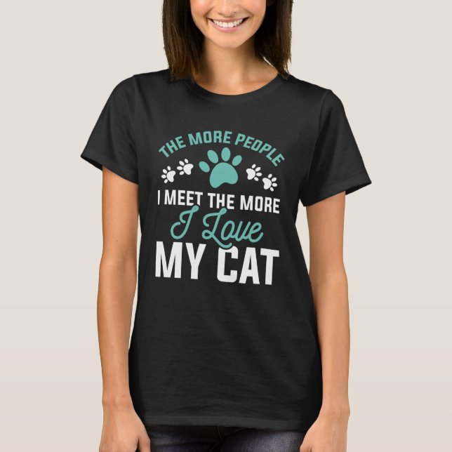 Jag älskar min katt t shirt (Framsida)