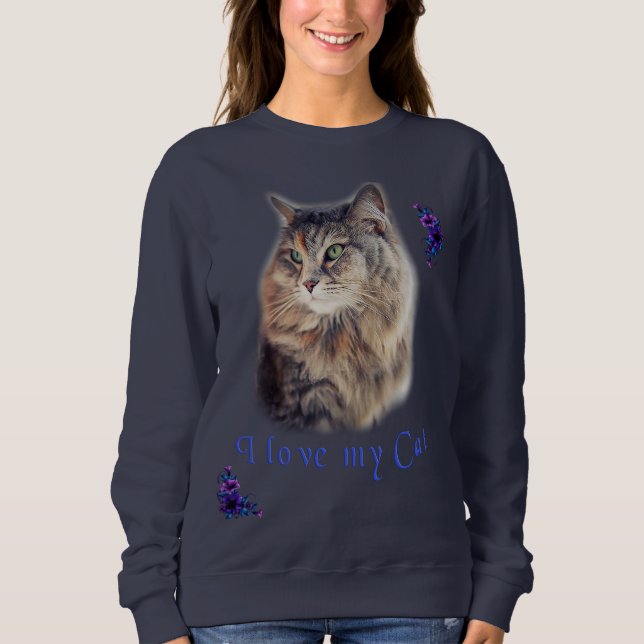 Jag älskar min katt t shirt (Framsida)