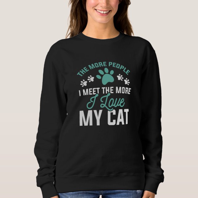 Jag älskar min katt t shirt (Framsida)