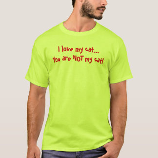 Jag älskar min katt! tee shirt