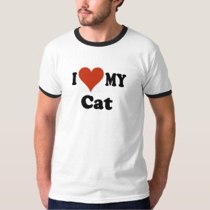 Jag älskar min kattgåvor och dräkt t shirt