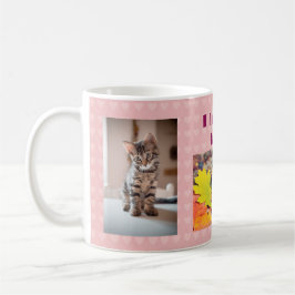 Jag älskar min kattunge Anpassade kattbilder Hjärt Kaffemugg
