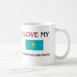 Jag älskar min Kazakhstani flickvän Kaffemugg