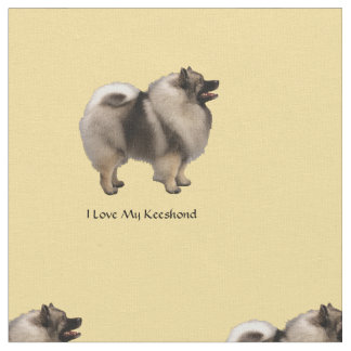 Jag älskar min Keeshond Tyg