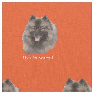 Jag älskar min Keeshond Tyg