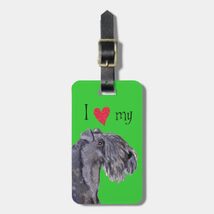 Jag älskar min Kerry blåttTerrier Bagagebricka