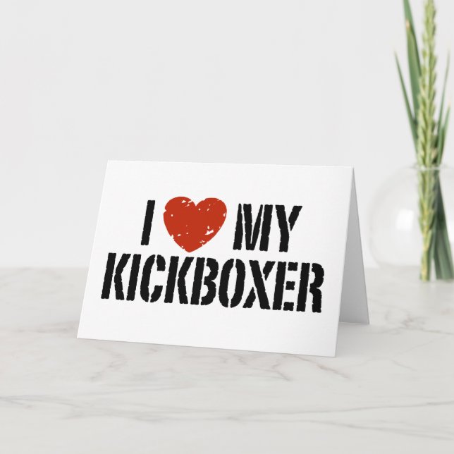 Jag älskar min Kickboxer Kort (Framsida)