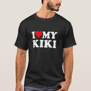 Jag älskar min Kiki jag älskar familj farmor T Shirt
