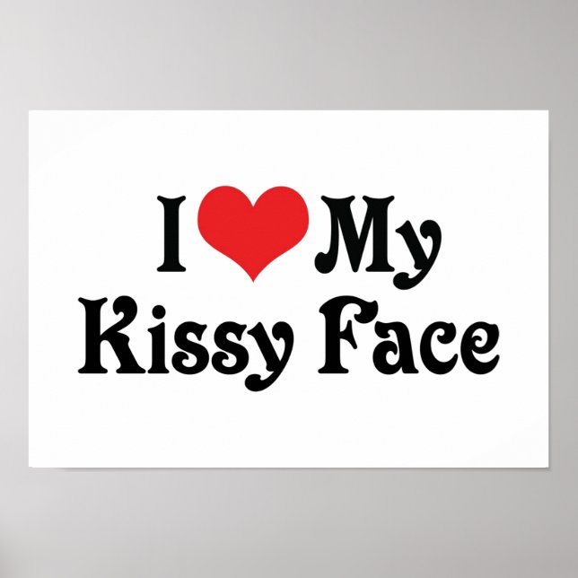 Jag älskar min Kissy Face Poster (Framsidan)