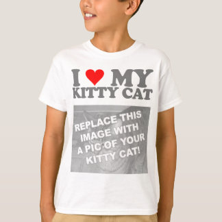 Jag älskar min Kitty Katt T Shirt