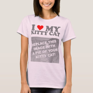 Jag älskar min Kitty Katt T Shirt