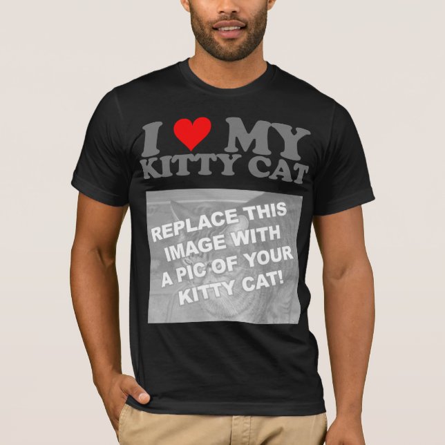 Jag älskar min Kitty Katt Tee (Framsida)