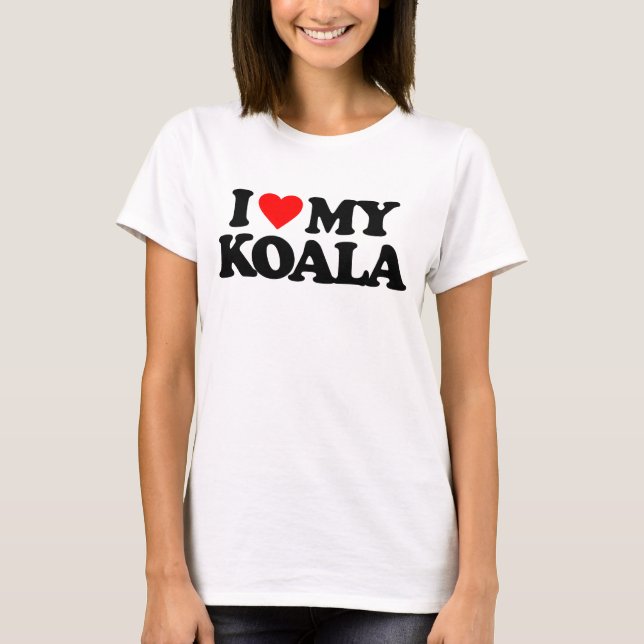 JAG ÄLSKAR MIN KOALA T SHIRT (Framsida)