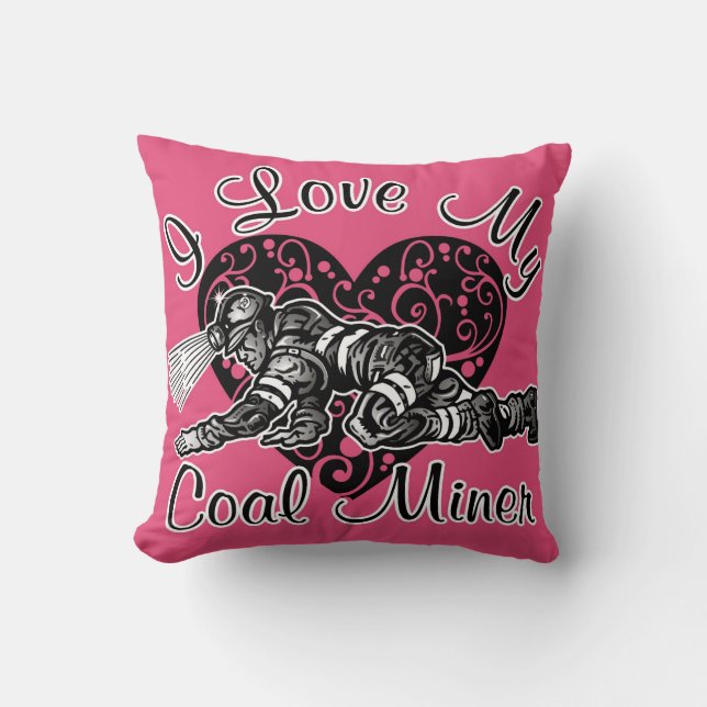 jag älskar min kolgruvarbetare kudde (Framsida)