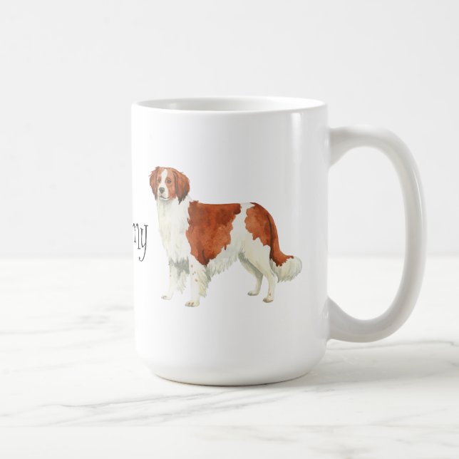 Jag älskar min Kooikerhondje Kaffemugg (Höger)
