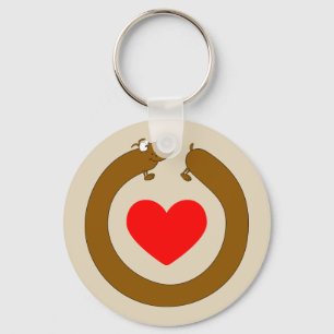 Jag älskar min korvhund nyckelring