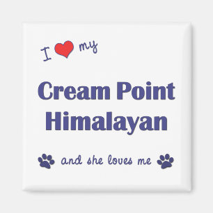 Jag älskar min kräm pekar Himalayan (den kvinnli Magnet