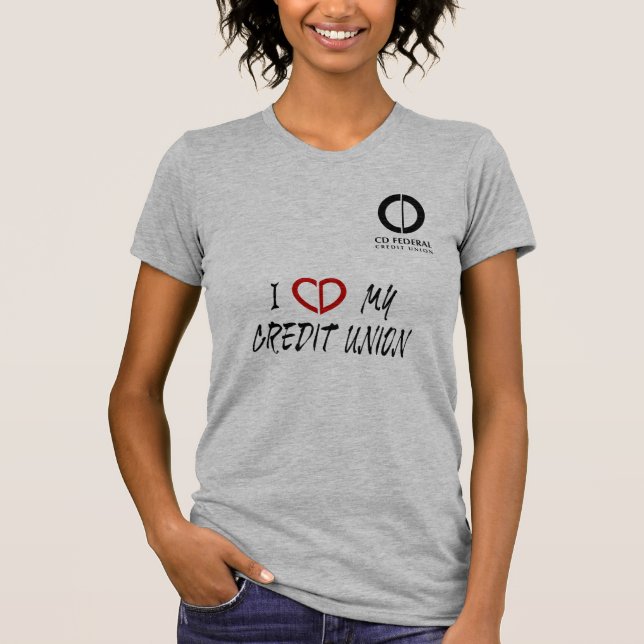 Jag älskar min kreditkassa tee shirt (Framsida)